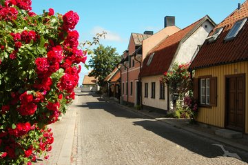 Häuser in Visby, Schweden