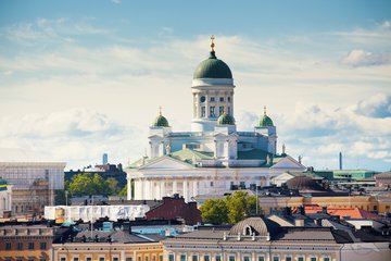 Der weiße Dom in Helsinki, Finnland