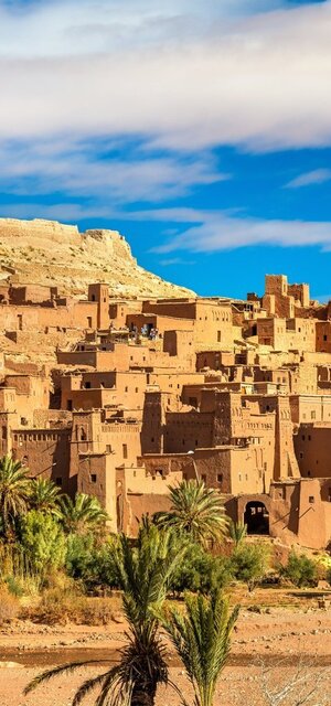 Ausblick auf Ait Benhaddou, Marokko