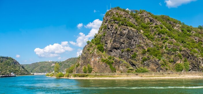 Swiss Crystal -Felsen an der Loreley, Deutschland